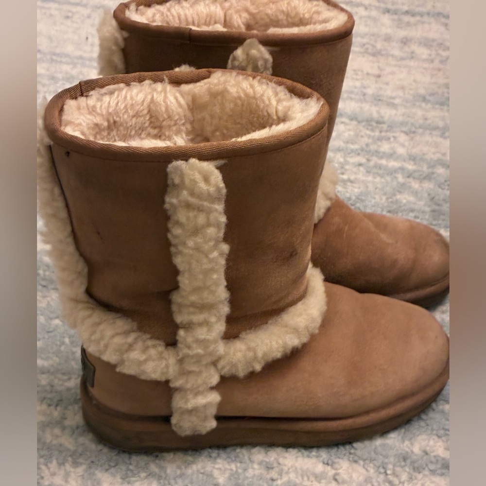 UGG Brown and Cream Winter Boots